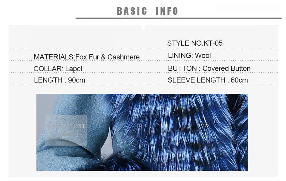 Women's Real Fox Fur Batwing Sleeves Winter Warm Knitted Jackets