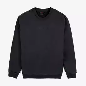 Wordmark Fleece Mens Crewneck (Black)