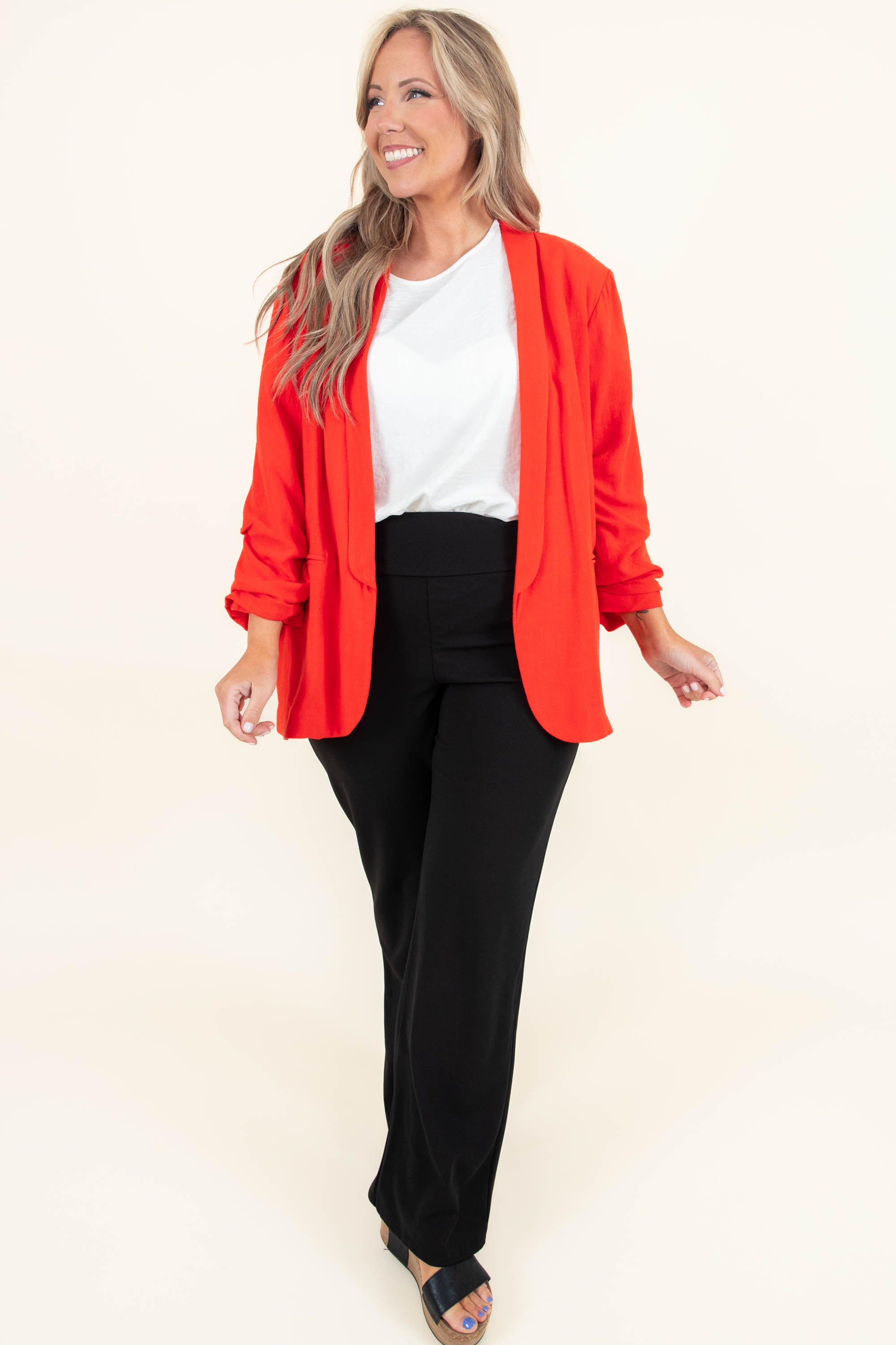 Working In Style Jacket, Red