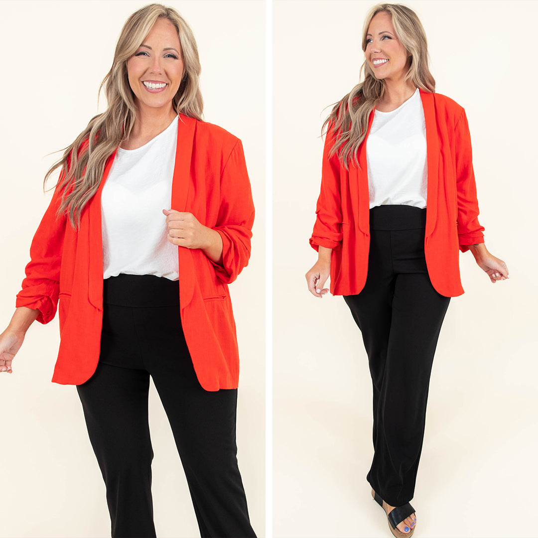 Working In Style Jacket, Red