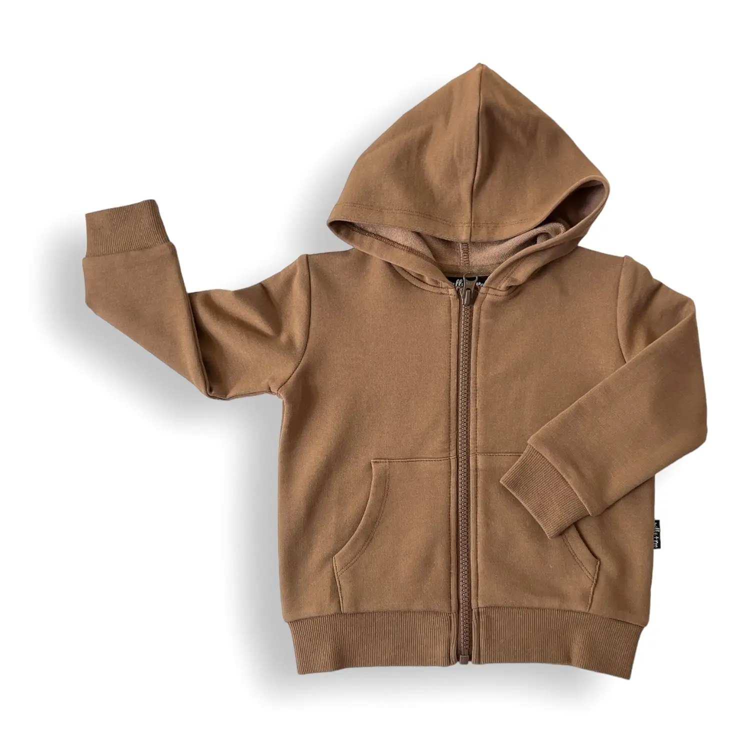 ZIP HOODIE- Mocha Bamboo French Terry