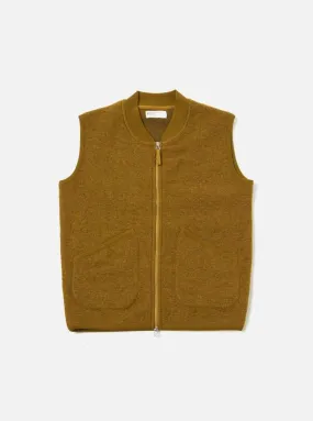 Zip Waistcoat - Mustard